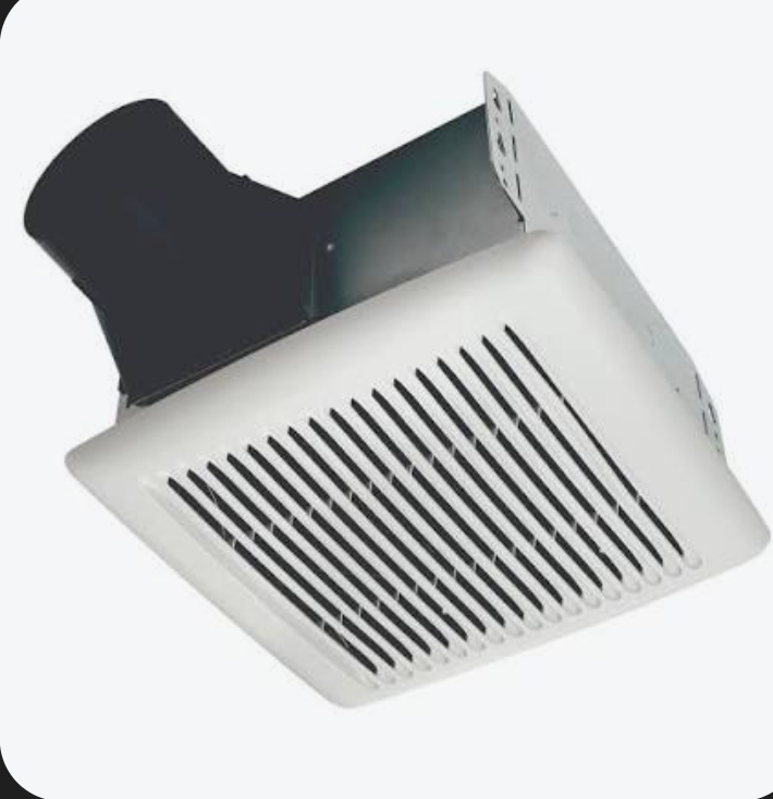 Ceiling exhaust fan housing and vent cover