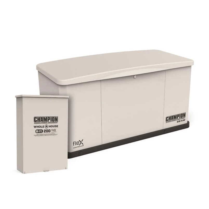 Champion 201016 22 kW fleX generator and transfer switch