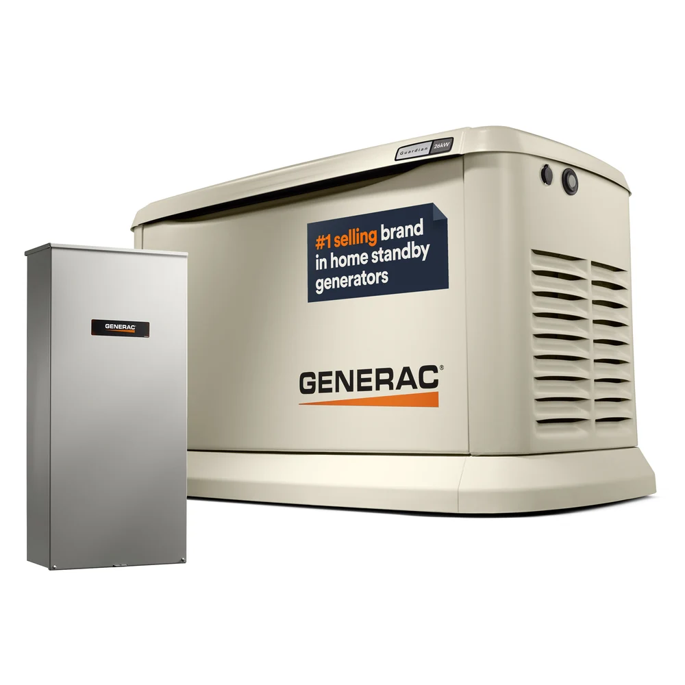 Generac Guardian 7291 generator and transfer switch package