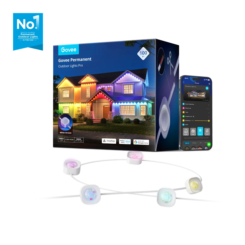 Govee Permanent Outdoor Lights Pro 100 foot kit