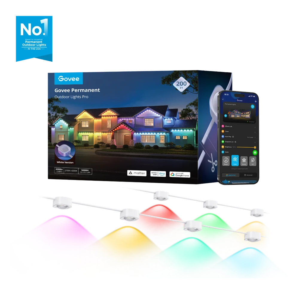 Govee Permanent Outdoor Lights Pro 200 foot kit